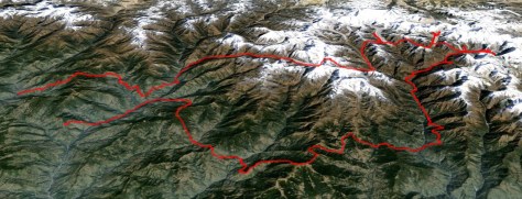 Khumbu-Rolwaling : trace en format kmz pour Google Earth